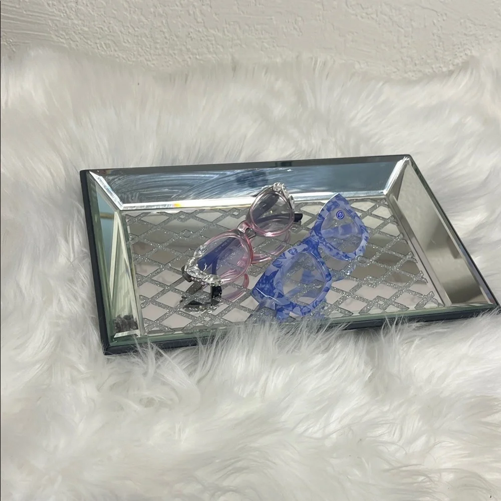 Chic Silver Vanity Tray